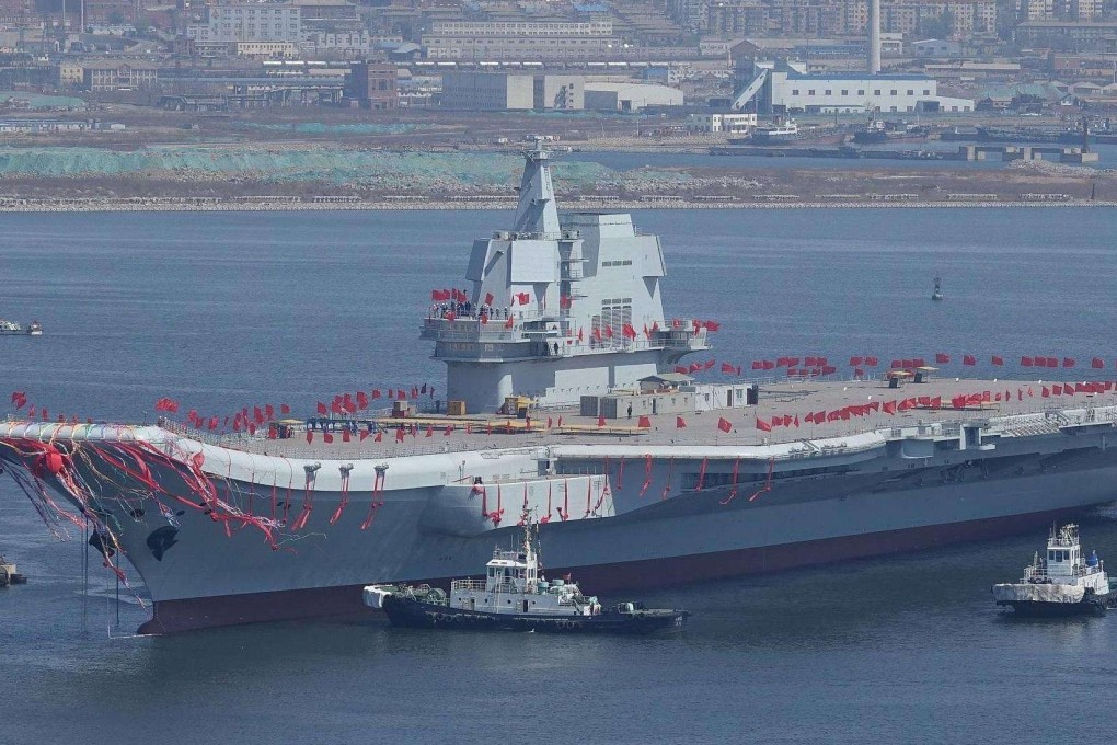 The Shandong, commissioned on Tuesday, will be based in China’s far south. Photo: ifeng