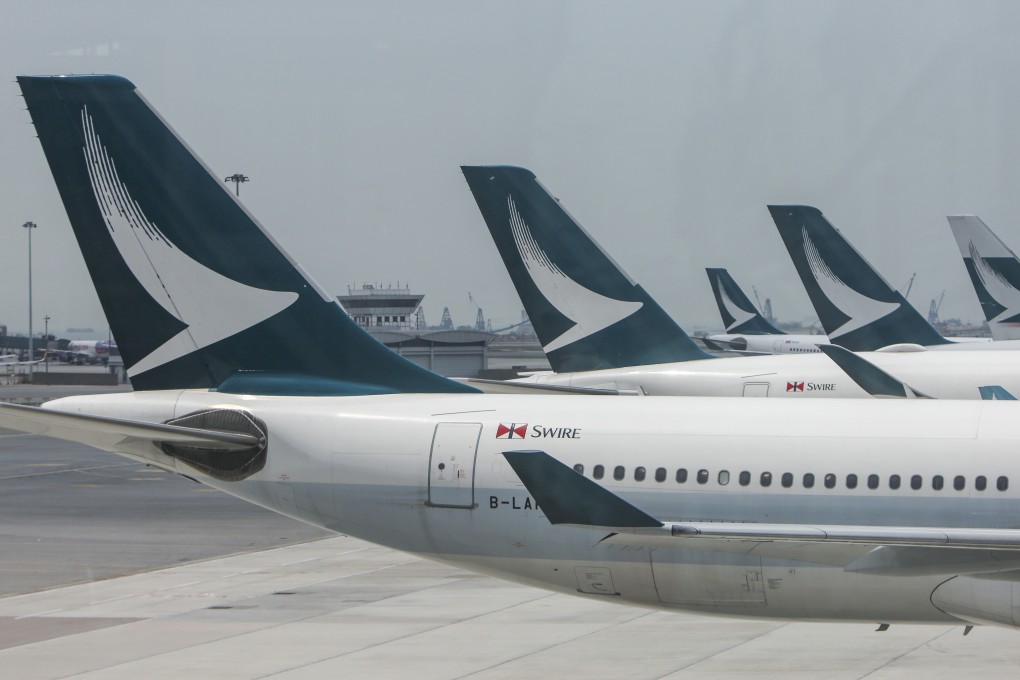 Cathay Pacific’s number of passengers coming to Hong Kong shrank 46 per cent year on year in November. Photo: Winson Wong