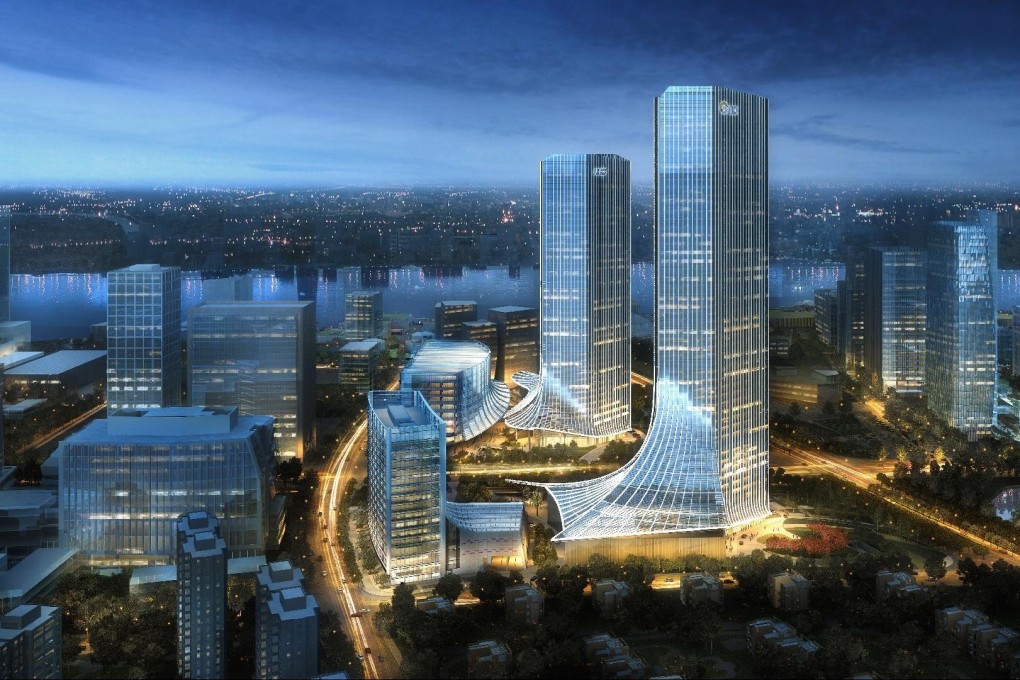 The Westbund Hotel opens next year at the West Bund development, which occupies the site of the Shanghai’s former Lunghwa airport.