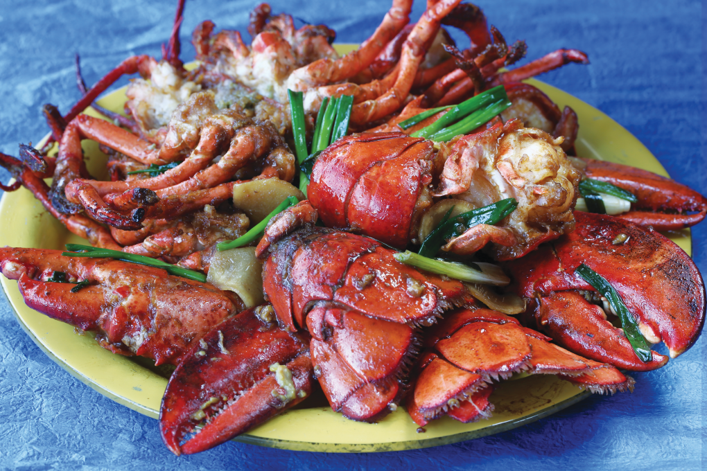 Susan Jung’s lobster with ginger and spring onions. Photography: Jonathan Wong. Styling: Nellie Ning Lee