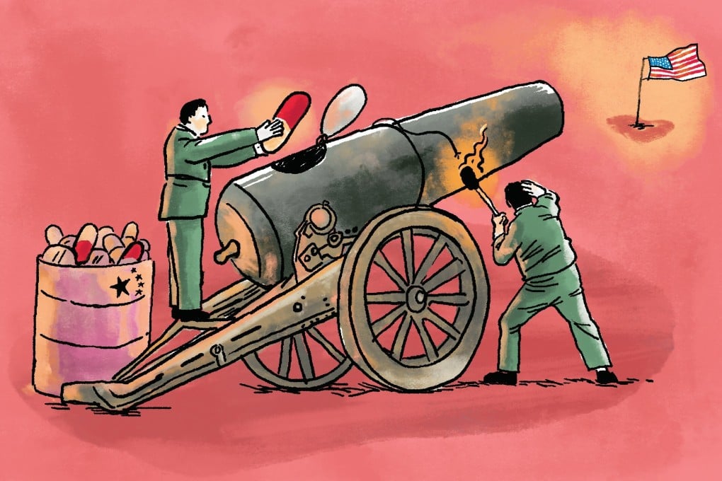China hopes to surpass the US as the world’s biggest producer of pharmaceutical products. Illustration: SCMP