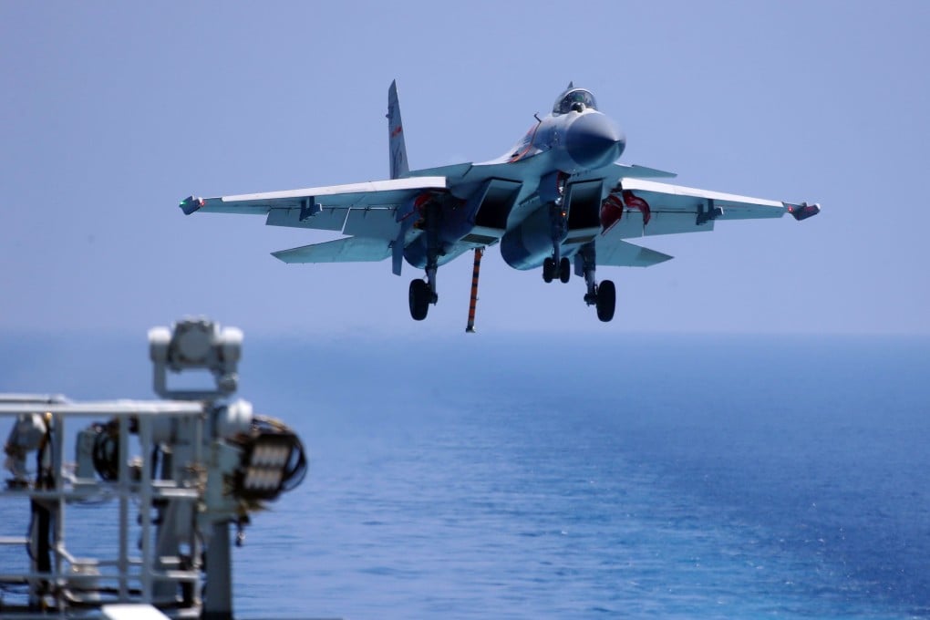 The J-15 is the heaviest active carrier-based fighter jet in the world. Photo: AFP