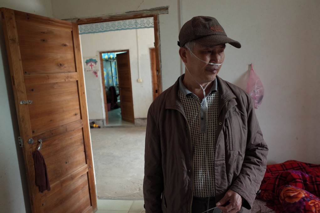 Wang Quanlong, one of about 80 sick drillers who threatened mass suicide if Shenzhen authorities did not pay compensation for pneumoconiosis. Photo: Washington Post photo by Gerry Shih