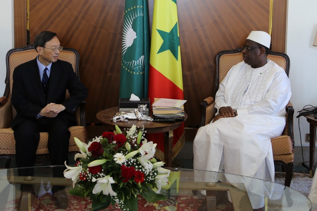 Yang Jiechi meets President Macky Sall of Senegal in Dakar. Photo: Xinhua