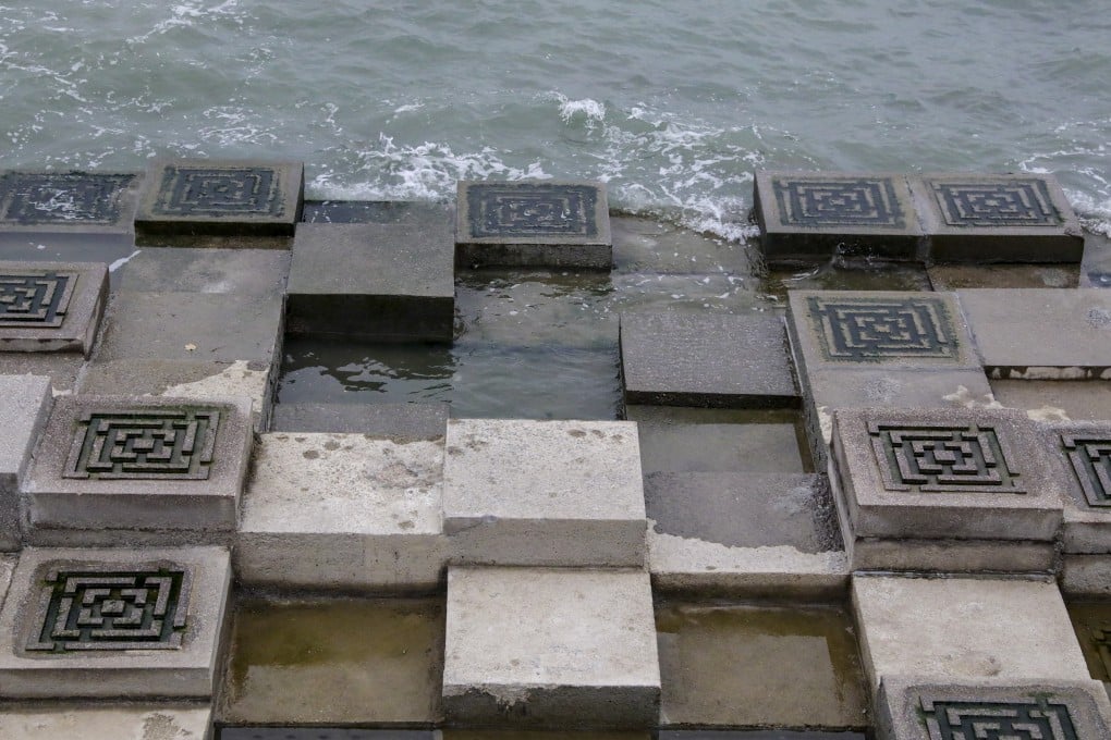 ‘Bio-blocks’ at a test site. The design is meant to attract marine animals living in the intertidal zone by mimicking their natural habitat. Photo: May Tse