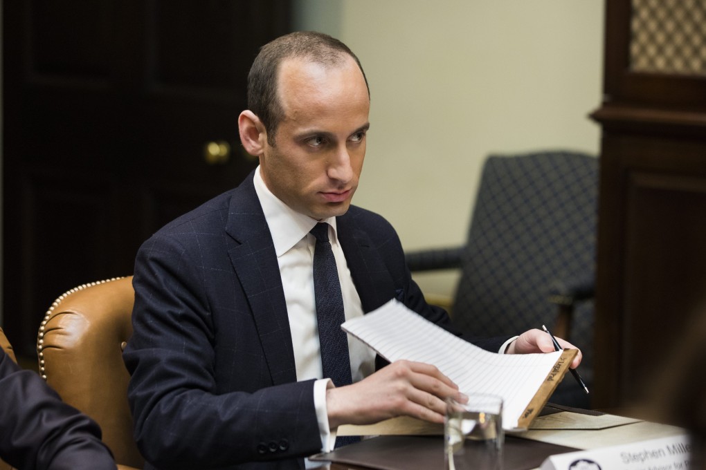 Stephen Miller was an architect of the presidential decree barring nationals of several Muslim-majority countries from entering the US. Photo: EPA