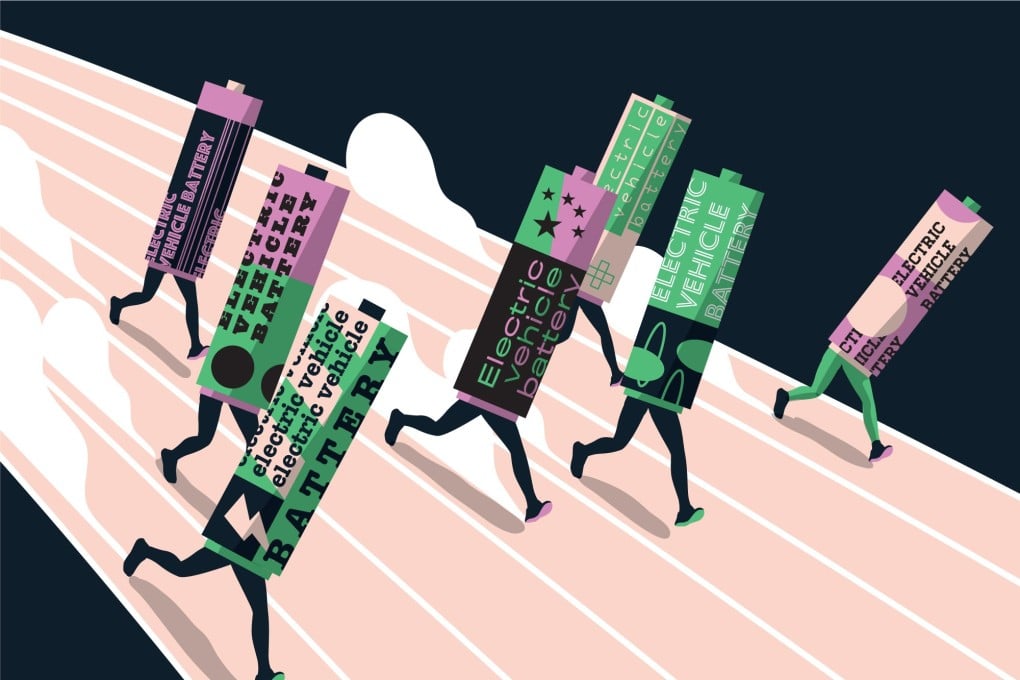 Industry observers say Chinese EV battery makers have been striving to improve their technology. Illustration: SCMP