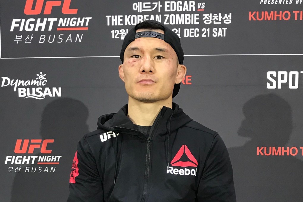 Alateng Heili speaks to the ‘Post’ in Busan after his win at UFC Fight Night against Ryan Benoit.