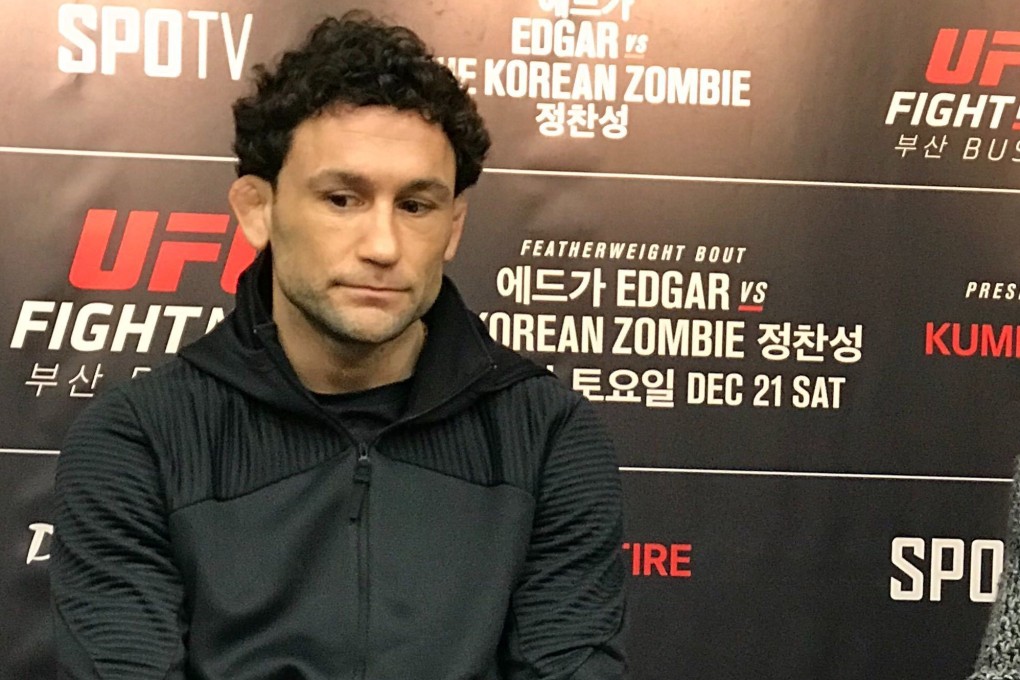 Frankie Edgar at the UFC Busan. Photo: Nicolas Atkin