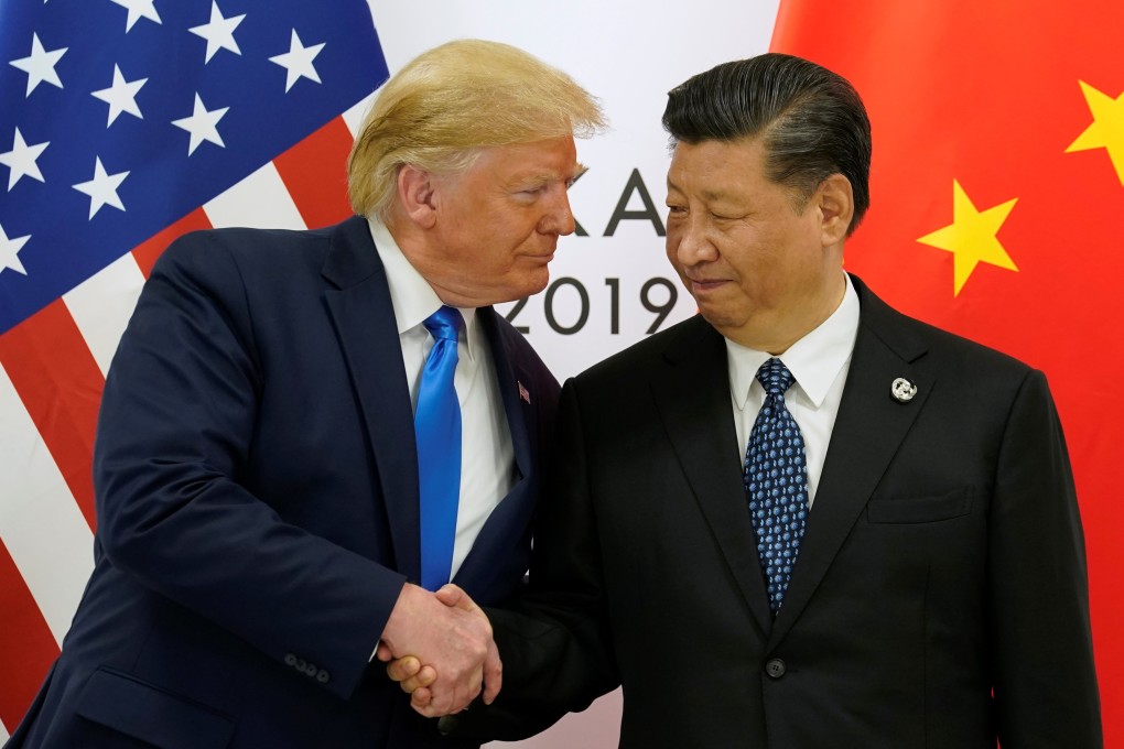 US President Donald Trump and Chinese President Xi Jinping before bilateral talks during the G20 leaders summit in Osaka, Japan in June. Photo: Reuters