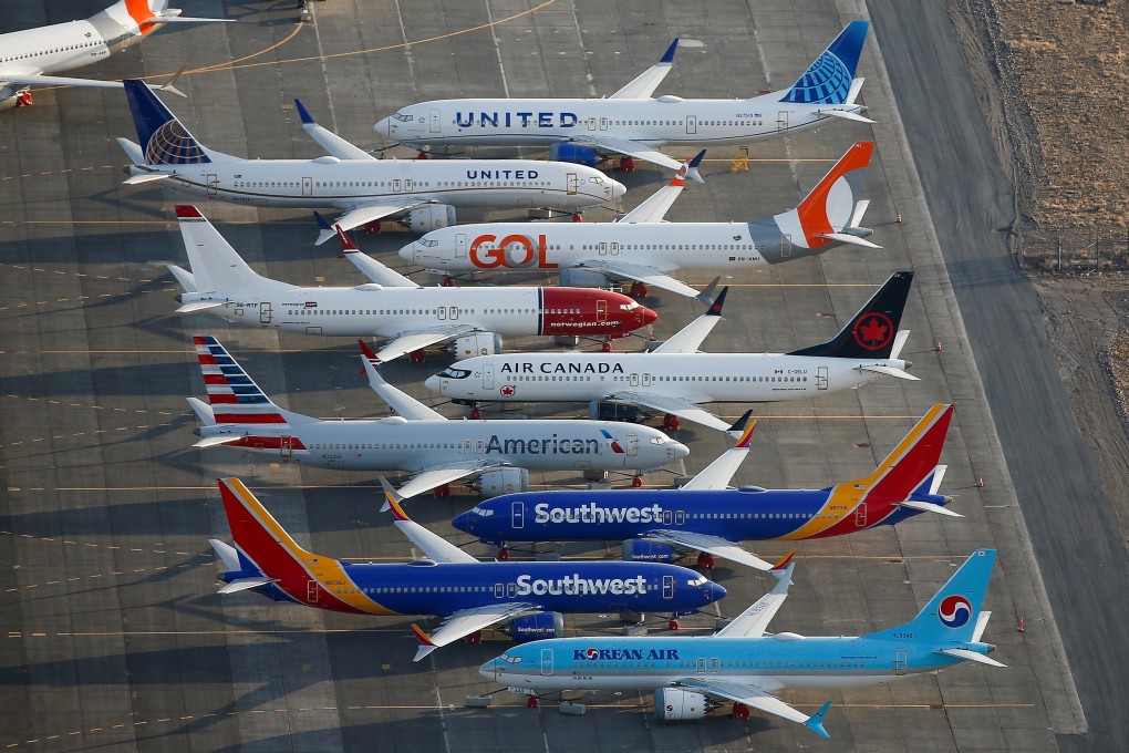 Boeing 737 MAX aircraft at the company’s facilities at Grant County International Airport in Moses Lake, Washington, in September. Photo: Reuters