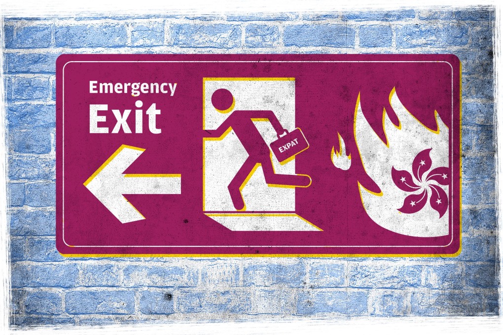 Contingency plans and “red lines” differ by person and family, but many have had difficult discussions with a partner or family back home about what to do. Illustration: Henry Wong