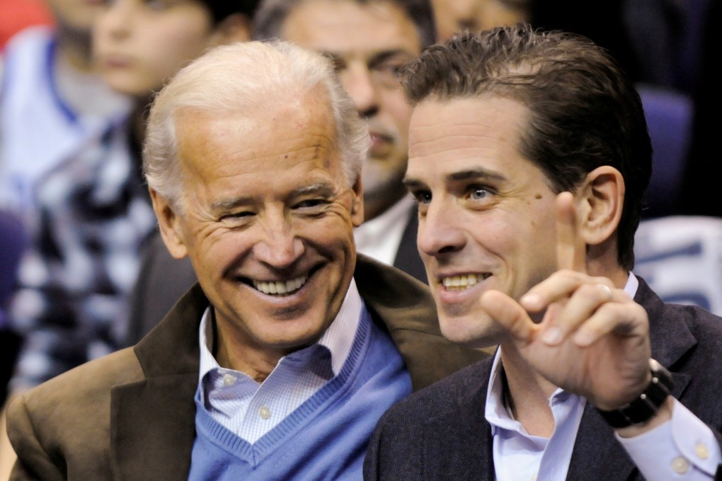Joe Biden and his son Hunter Biden in 2010. Hunter has become a central player in the year’s Washington drama. File photo: Reuters