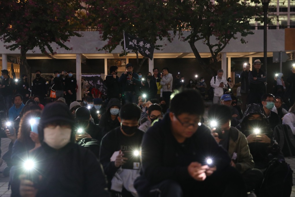 About 600 Hongkongers staged a peaceful rally in Central on December 30. Photo: Winson Wong