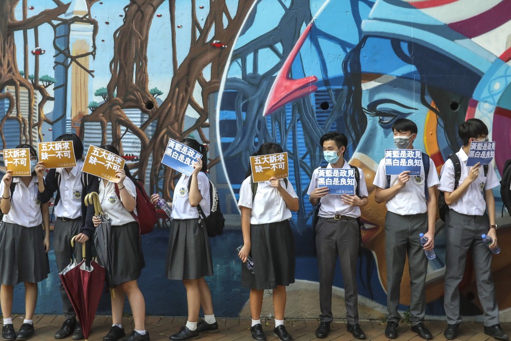 Hong Kong’s students have also come forward to take part in anti-government protests. Photo: Nora Tam