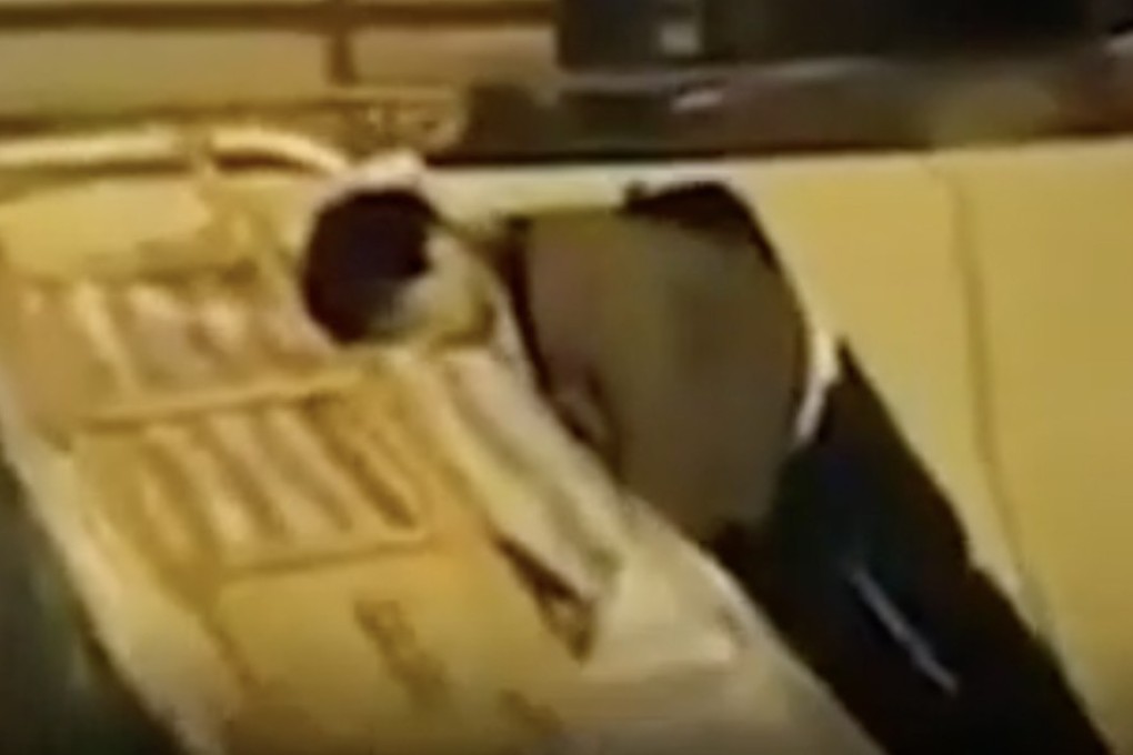 The man was hit with a drain cover while clearing roadblocks during a protest in Mong Kok in December 2019. Photo: Facebook