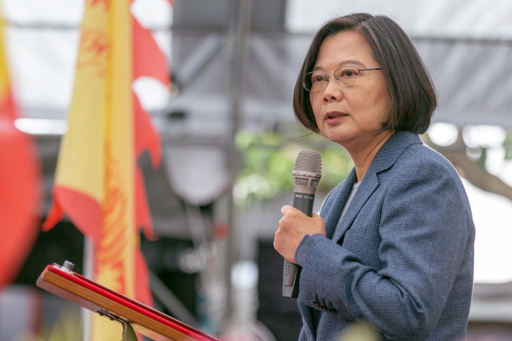 President Tsai Ing-wen has repeatedly accused Beijing of meddling in the run-up to the elections. Photo: EPA-EFE