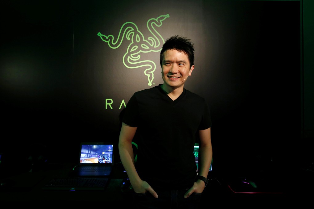 Min-Liang Tan, co-founder and CEO of Razer, poses during a news conference ahead of the company's IPO in Hong Kong on October 31, 2017. File photo: Reuters