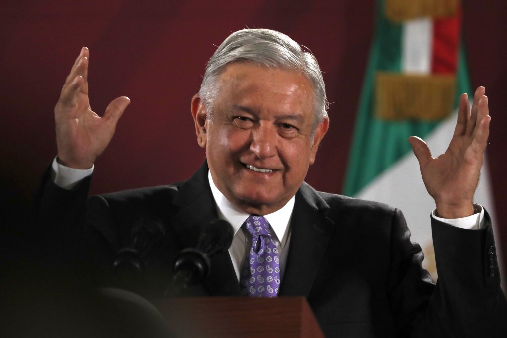 Mexican President Andres Manuel Lopez Obrador closed out 2019 recounting his administration's successes in its first year. Photo: AP