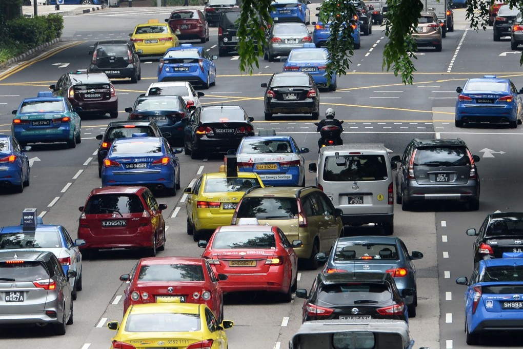 A high number of Singapore-registered vehicles have yet to install the radio frequency identification (RFID) tag. Photo: AFP