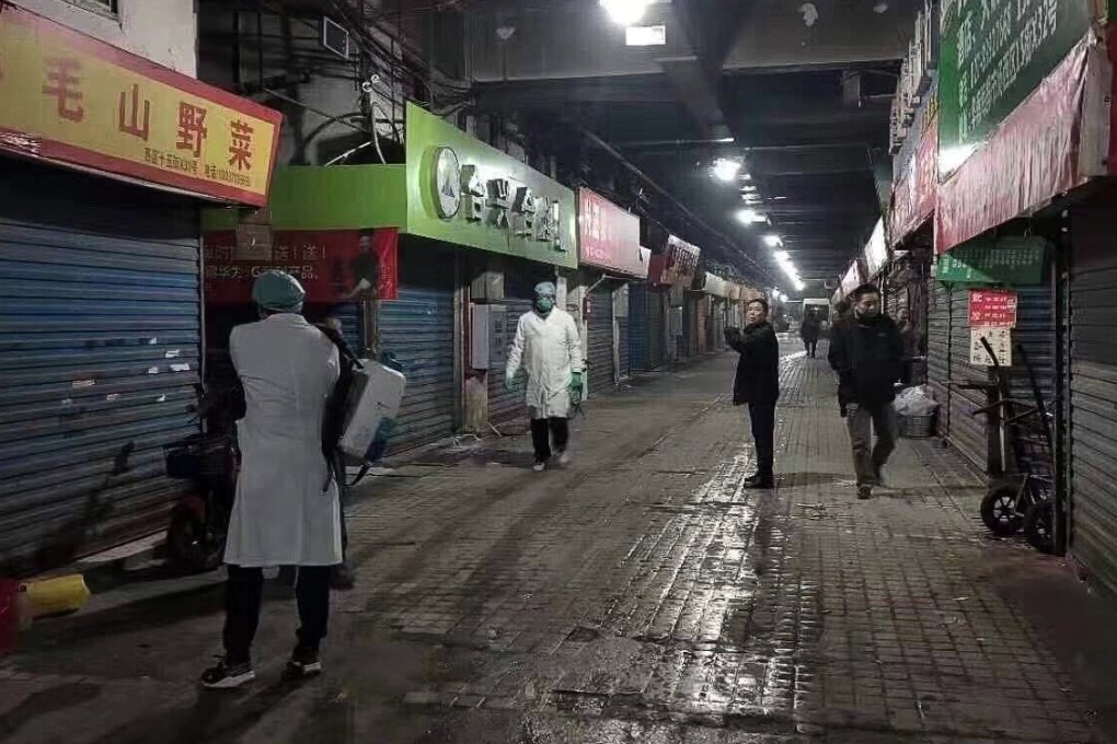 The Wuhan seafood market, which is at the centre of the pneumonia outbreak, has been closed since Wednesday. Photo: Handout