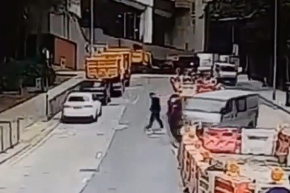 The vehicle driven by the elderly man was travelling downhill on Cha Kwo Ling Road. Photo: Handout