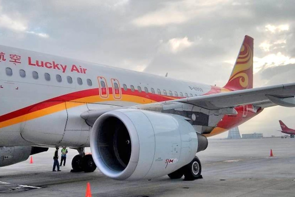 The incident cost budget carrier Lucky Air more than 123,000 yuan. Photo: SCMP Pictures