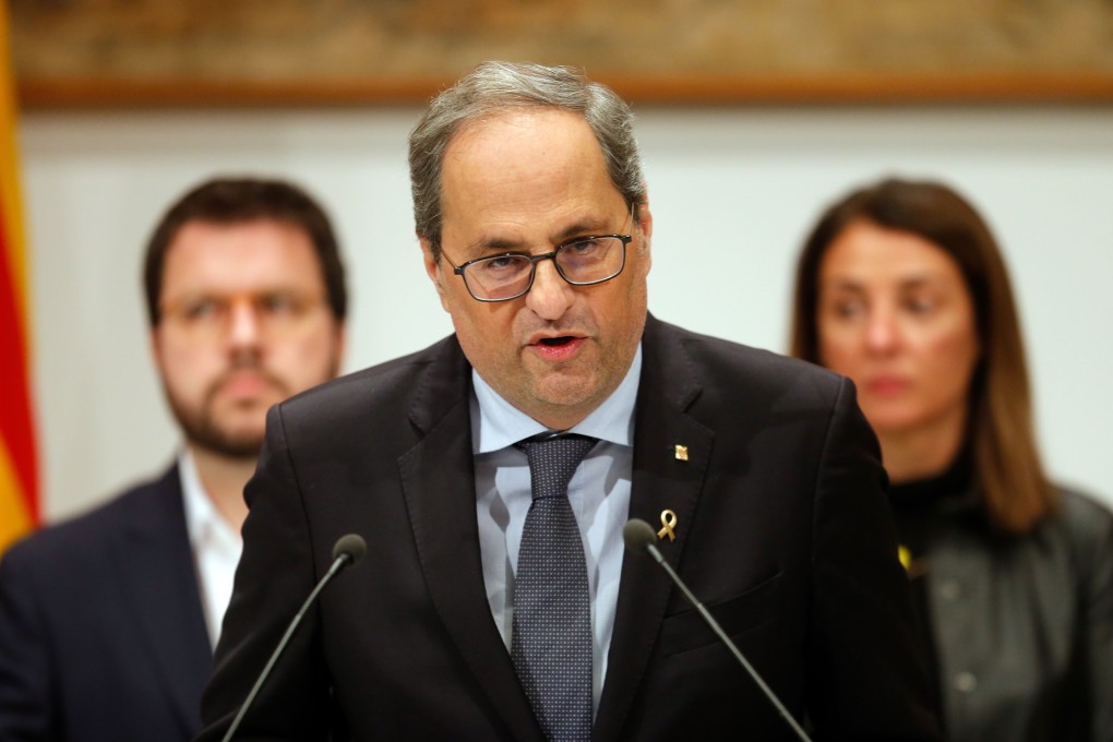 Catalan regional president Quim Torra. Photo: Handout via AFP