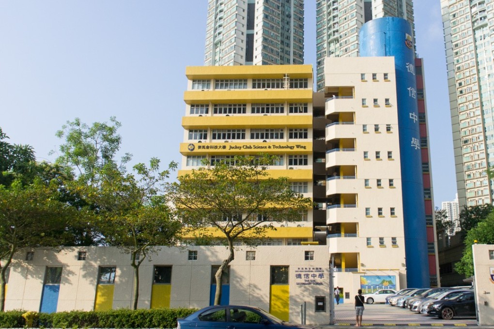 A committee at Tak Sun Secondary School in Ma On Shan has suspended one of its teachers for his classroom comments about protesters. Photo: Handout