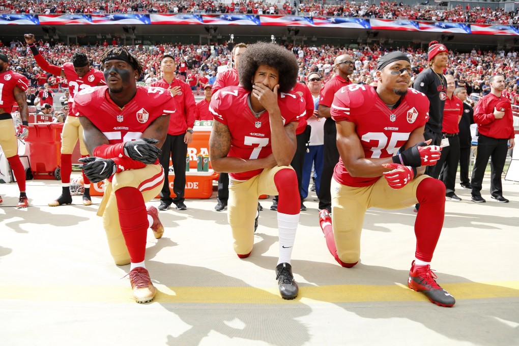 Colin Kaepernick has called out ‘US imperialism’. Photo: EPA