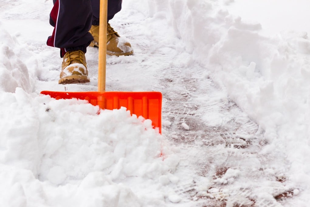 Pupils spent three hours clearing snow in freezing temperatures. Photo: Shutterstock