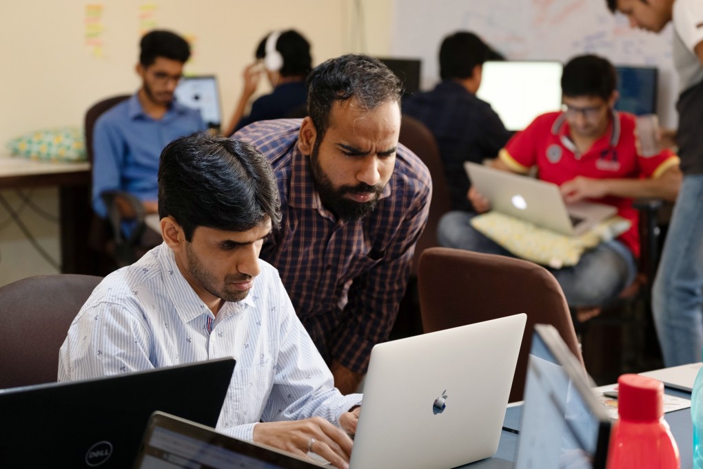Rahul Namdev, left, teamed up with Pawan Gupta to create Betterhalf, an AI-powered matchmaking app that determines emotional, intellectual and social compatibility. While Chinese apps still dominate, Indian app developers are quickly catching up. Photo: Bloomberg