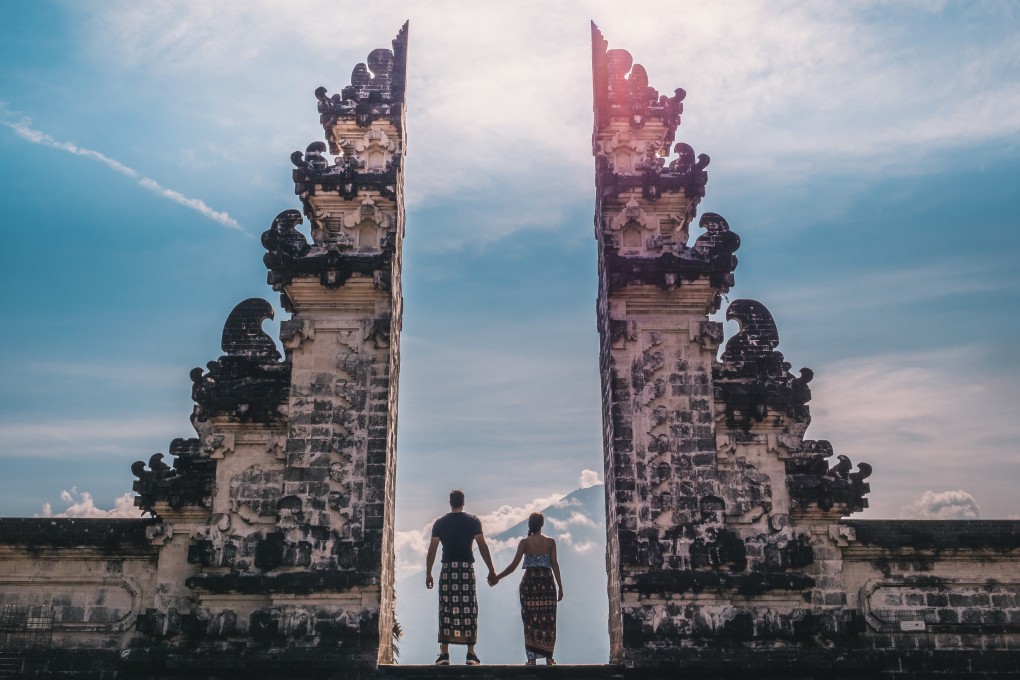 The Gates of Heaven at Lempuyang Temple, a popular tourist destination in Bali. More than 6.5 million people visited the island in 2018, but tourism growth has slowed. Photo: Handout