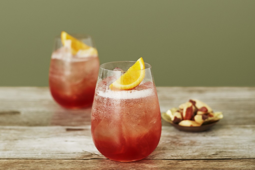 People around the world are taking part in the ‘sober curious movement’, where they are saying no to normal wine, beer and cocktails for up to months at a time in favour of alcohol-free drinks like this AmericaNO cocktail.