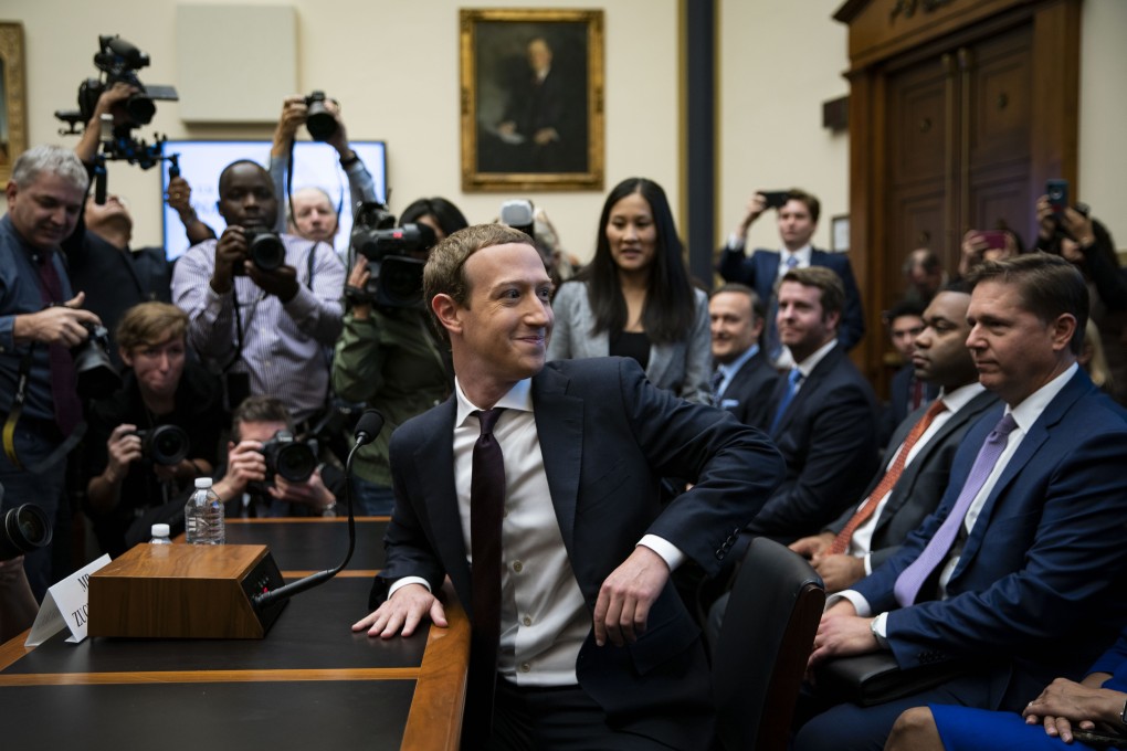 Facebook chief executive Mark Zuckerberg waits for a House Financial Services Committee hearing to start in Washington on October 23. Photo: Bloomberg