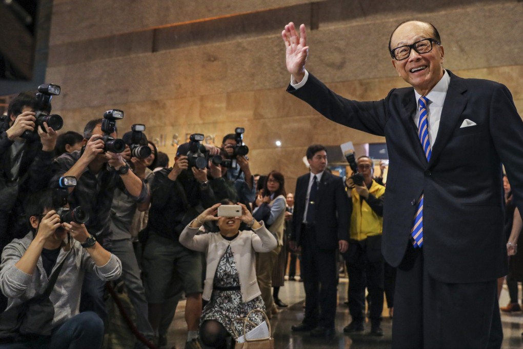 Tycoon Li Ka-shing, dubbed ‘Superman’, pictured at the Cheung Kong Group annual dinner in Wan Chai in January, 2019. Photo: Felix Wong