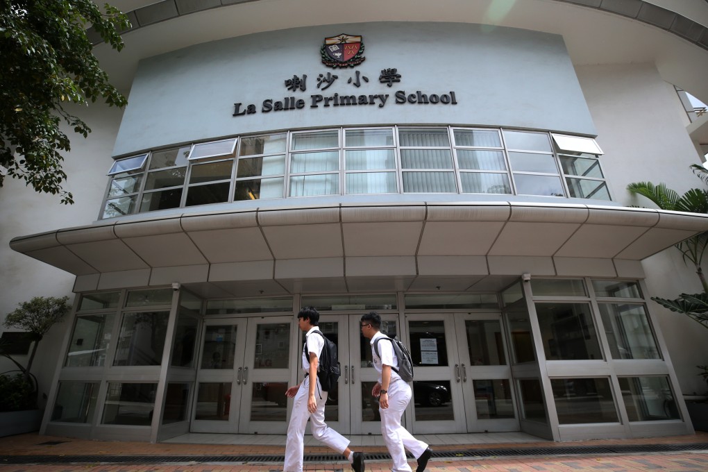 La Salle Primary School in Kowloon Tong was one of the schools targeted in the incident. Photo: Winson Wong