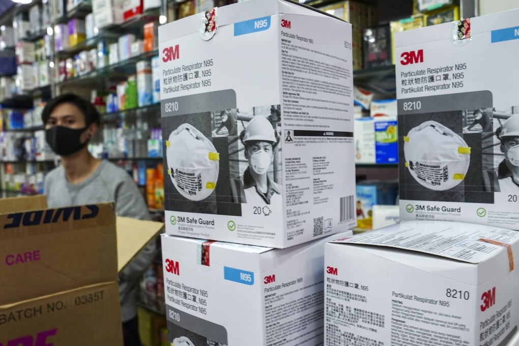 N95 masks at a pharmacy in Wan Chai. Photo: Sam Tsang