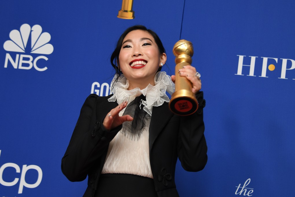 Viral moments from the Golden Globes. Awkwafina thanked her grandmother when she received the award for best performance by an actress in a motion picture – musical or comedy for The Farewell. Photo: EPA-EFE/Christian Monterrosa