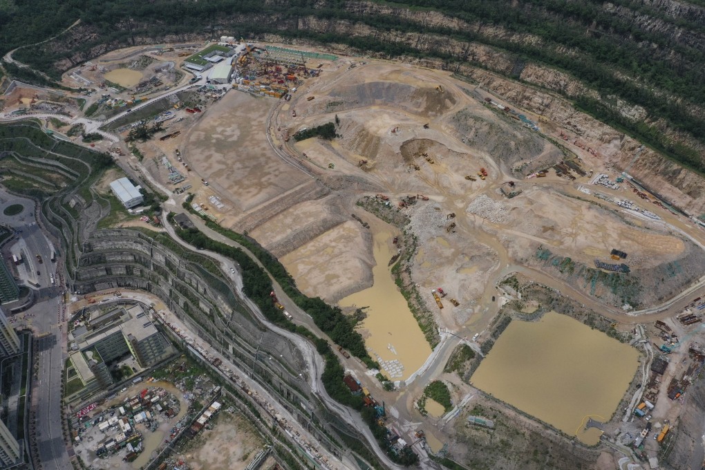 A general view of Anderson Road quarry site in Kwun Tong, one of the five government sites to be sold this quarter. Photo: Martin Chan