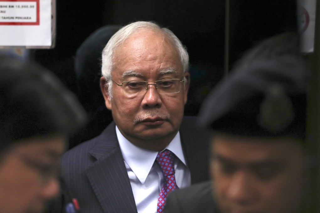 Former Malaysian Prime Minister Najib Razak arrives at the Kuala Lumpur High Court in June 2019. Photo: AP