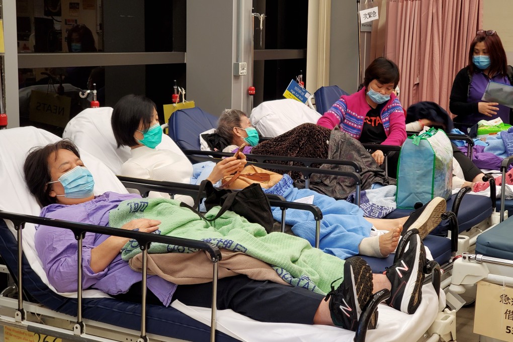 Patients at the accident and emergency area of Queen Elizabeth Hospital. Photo: Edmond So