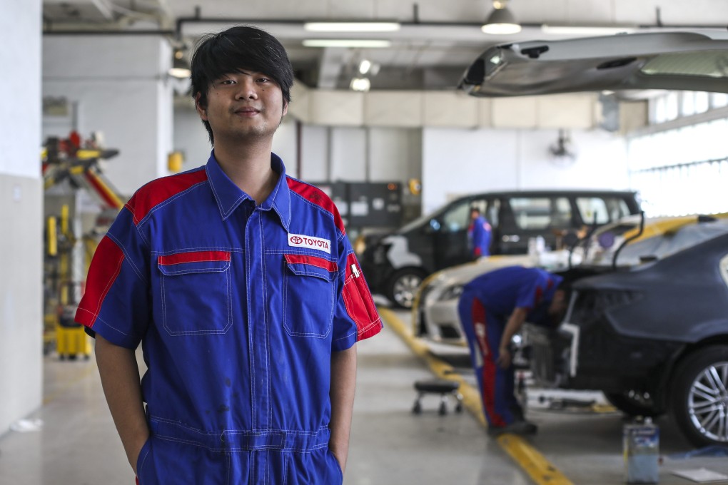 Li Kam-hung’s career in the career has been turbo-charged since he won a category of the WorldSkills Competition in Kazan last August. Photo: Xiaomei Chen