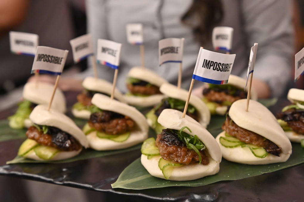 Impossible Pork Char Siu buns. Photo: AFP
