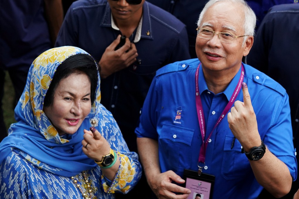 Rosmah Mansor and her husband, Malaysia’s disgraced former prime minister Najib Razak. Photo: Reuters