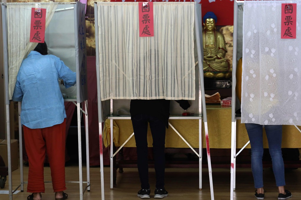 People across Taiwan went to the polls on Saturday to elect their president and lawmakers. Photo: AFP