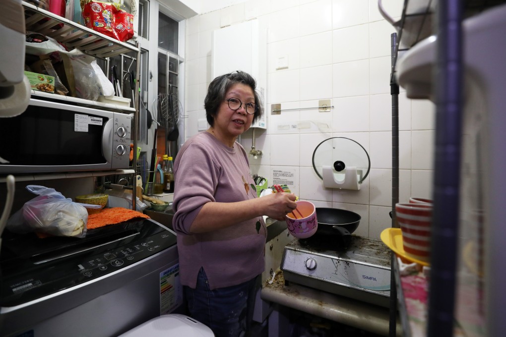 Wong Suet-ying, 70, should be enjoying retirement but finds herself in a daily struggle to make ends meet, like hundreds of thousands of her fellow Hongkongers. Photo: Xiaomei Chen