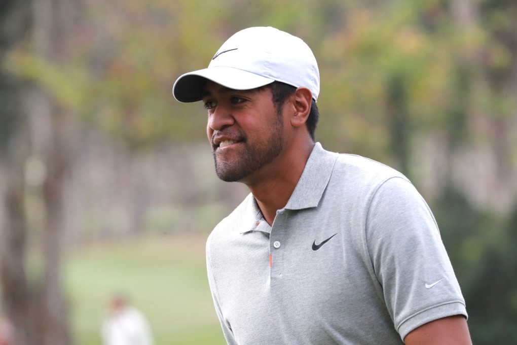 Tony Finau in action on day two of the Hong Kong Open. Photos: K.Y. Cheng