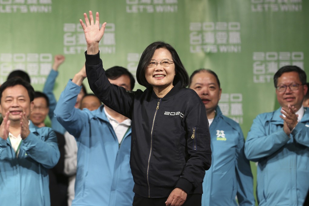 Tsai Ing-wen was a beneficiary of Hong Kong’s ill-fated extradition bill and the protests it ignited. This enabled her to shift the narrative from unpopular reforms to fear of the implications of one country, two systems for Taiwan’s identity. Photo: AP