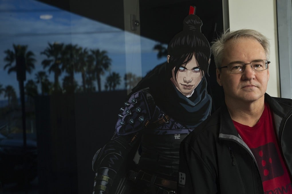 Vince Zampella, founder of video game studio Respawn Entertainment, next to a figure of Wraith from the studio’s 2019 game Apex Legends. He accompanied filmmakers on several trips to film footage for Medal of Honor: Above and Beyond, with one in particular proving quite emotional. Photo: TNS